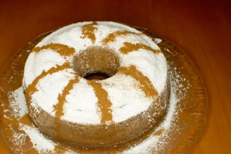 Image showing the cross-section of a Bundt cake revealing its inner structure.