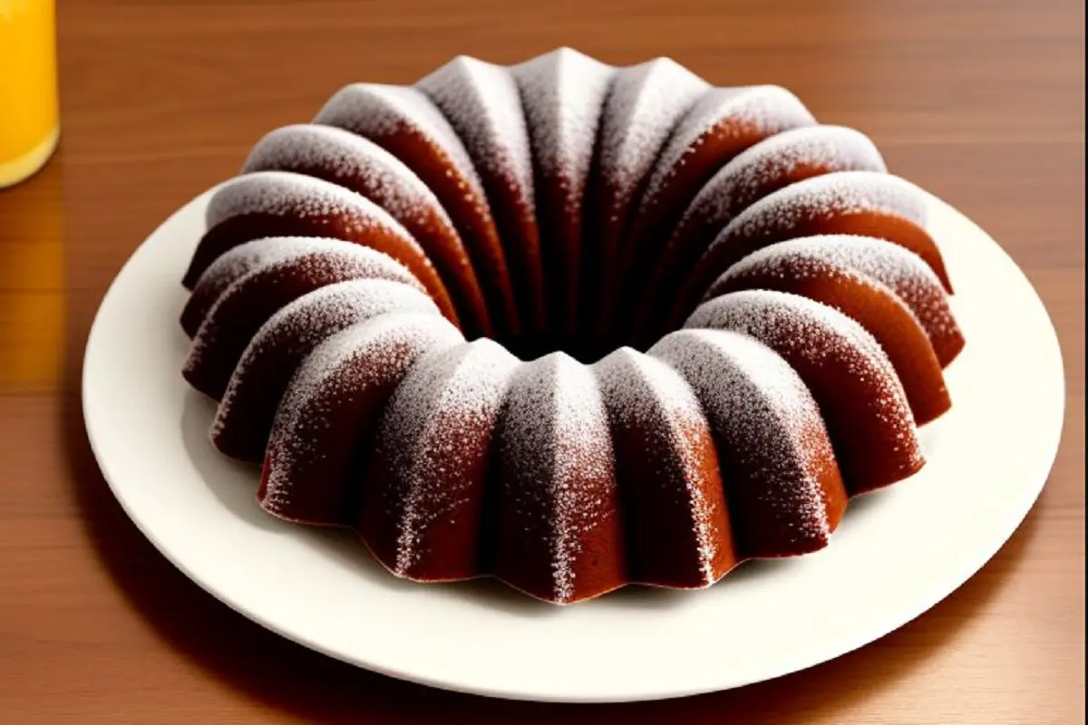 A beautifully glazed bundt cake on a platter