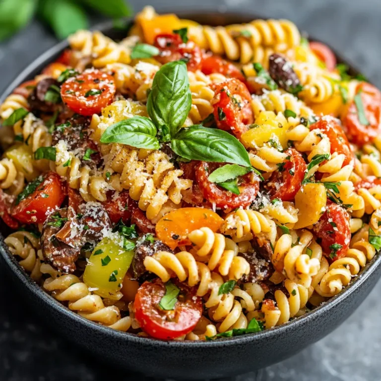 Italian Grinder Pasta Salad with Meats and Cheeses